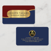 Carte De Visite Luxurious Gold Wave Layers Chauffeur (Devant / Derrière)