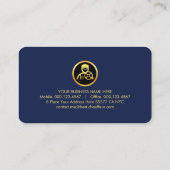 Carte De Visite Luxurious Gold Wave Layers Chauffeur (Dos)