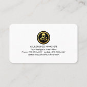 Carte De Visite Luxurious Gold Wave Layers Chauffeur (Dos)