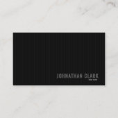 Carte De Visite Luxurious Striped All-Black  Business Card (Devant)
