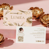 Carte De Visite Luxury Blush Pink Gold Beauty Salon Makeup Studio