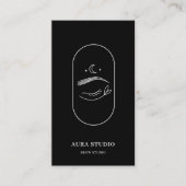 Carte De Visite Luxury Brow Artist  Elegant Eyebrow Studio QR Code (Devant)