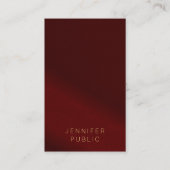 Carte De Visite Luxury Business Cards Elegant Template Gold Text (Devant)