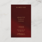 Carte De Visite Luxury Business Cards Elegant Template Gold Text (Dos)