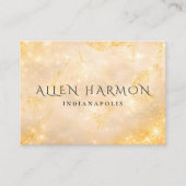 Carte De Visite Luxury Champagne Gold Custom Name | 5-Minute Edit (Devant)