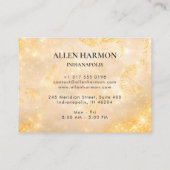 Carte De Visite Luxury Champagne Gold Custom Name | 5-Minute Edit (Dos)