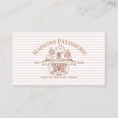 Carte De Visite Luxury Chic Professional Home Baker Cupcake Bakery (Devant)