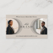 Carte De Visite Luxury Classy Dual Agent Professional Real Estate (Devant)