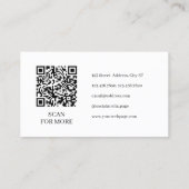 Carte De Visite Luxury cleaning mop logo cleaner (Dos)