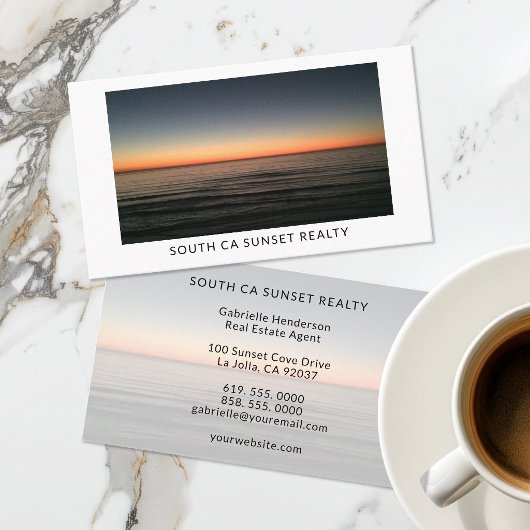 Carte De Visite Luxury Coastal Real Estate Agent