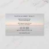 Carte De Visite Luxury Coastal Real Estate Agent (Dos)