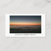 Carte De Visite Luxury Coastal Real Estate Agent (Devant)