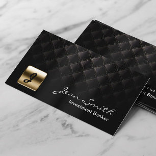 Carte De Visite Luxury Dark Investment Bank Business Card