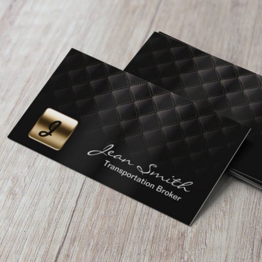 Carte de visite Luxury Dark Transportation Broker