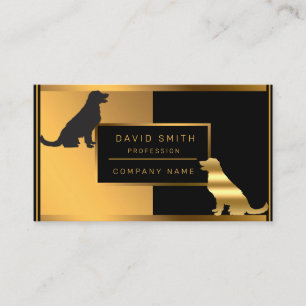 Carte De Visite Luxury Dog Professional Ajouter Votre Texte
