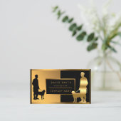 Carte De Visite Luxury Dog Walker Professional Ajouter Votre Texte (Debout devant)