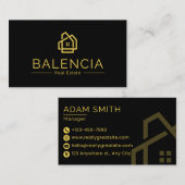 Carte De Visite Luxury Estates & Property Consultant business card (Devant / Derrière)