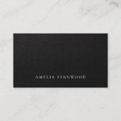 Carte De Visite Luxury Faux Leather Certified Accountant QR Code (Devant)