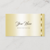 Carte De Visite Luxury Gold Effet Modèle Marketing professionnel (Devant)