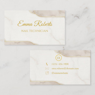 Carte De Visite Luxury Gold Elegant Business Card | Modern Minimal
