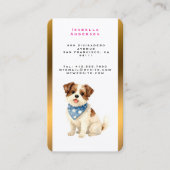 Carte De Visite Luxury Grooming Dog Personalized Trendy Collection (Devant)