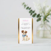 Carte De Visite Luxury Grooming Dog Personalized Trendy Collection (Debout devant)