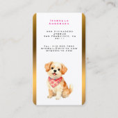 Carte De Visite Luxury Grooming Pet Personalized Modern Collection (Devant)