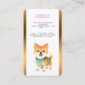 Carte De Visite Luxury Grooming Pet Personalized Trendy Collection (Devant)