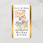 Carte De Visite Luxury Grooming Pet Personalized Trendy Collection (Dos)