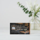 Carte De Visite Luxury Home Renovation Home Builder Photo Qr Code (Debout devant)