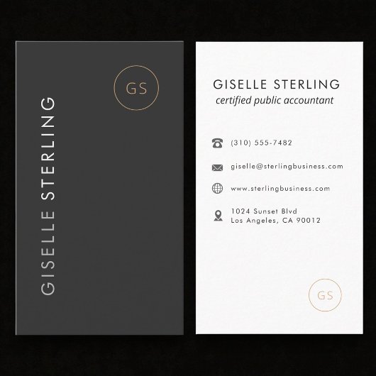 Carte De Visite Luxury Income Tax Preparer CPA Accountant