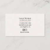 Carte De Visite Luxury Lash Business Card Luxury Design (Dos)