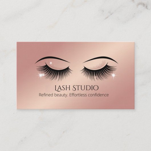 Carte De Visite Luxury Lash Business Card Luxury Design (Devant)