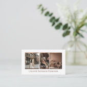 Carte De Visite Luxury Modern Elegant Photo Layout Interior Design (Debout devant)