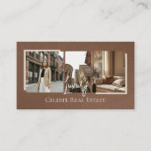 Carte De Visite Luxury Modern Elegant Photo Layout Real Estate  (Devant)