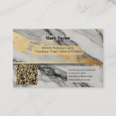 Carte De Visite Luxury Modern Holistic Wellness Coach Alcohol Ink (Devant)