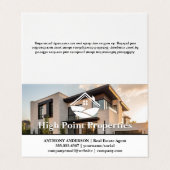 Carte De Visite Luxury Modern Property | Real Estate (Extérieur déplié)