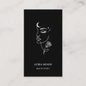 Carte De Visite Luxury Moon Beauty Studio Elegant  (Devant)