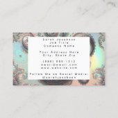 Carte De Visite Luxury Opal Paisley (Dos)