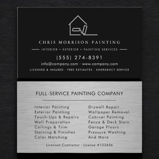 Carte De Visite Luxury Painter Painting Contractor