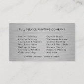 Carte De Visite Luxury Painter Painting Contractor (Dos)