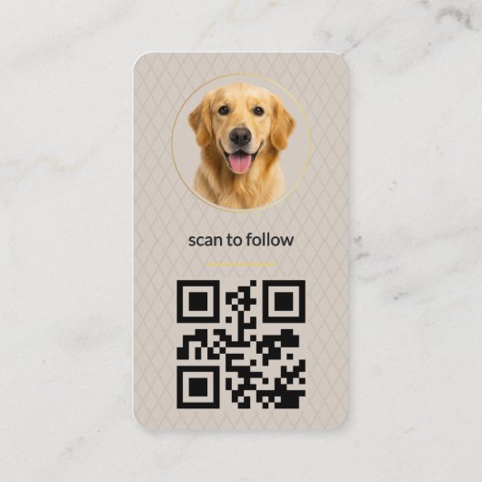 Carte De Visite Luxury Pet Influencer Social Media (Dos)