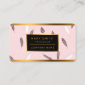 Carte De Visite Luxury Popular Feathers Boho Collection (Devant)