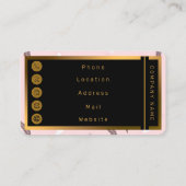 Carte De Visite Luxury Popular Feathers Boho Collection (Dos)