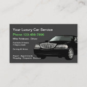 Carte De Visite Luxury Public Transport Taxi Car Service (Devant)