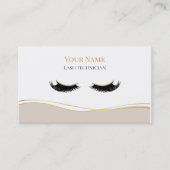 Carte De Visite Luxury QR code Lash Technician (Devant)