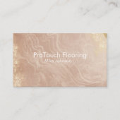 Carte De Visite Luxury Rose Gold Agate & Glitter Flooring (Devant)