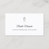 Carte De Visite Luxury Skincare Specialist Minimal Elegant (Devant)