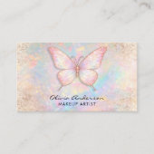 Carte De Visite Luxury Soft Opal logo Butterfly Chic               (Devant)