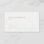 Carte De Visite Luxury Victorian Gold Rococo Frame White Floral (Dos)